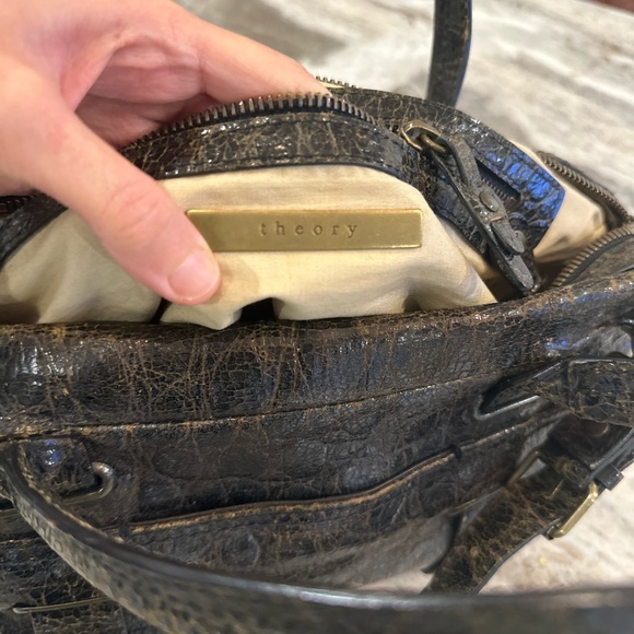 Authentic EUC Theory crocodile satchel - Picture 3 of 7